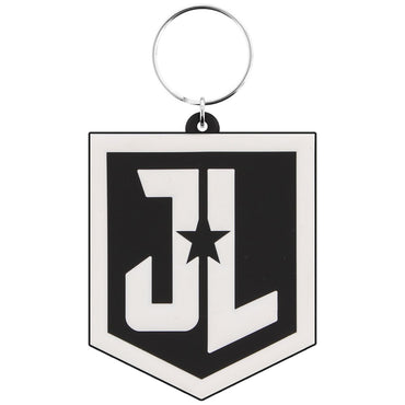 JUSTICE LEAGUE - JL Shield / Rubber Keyring / Keychain