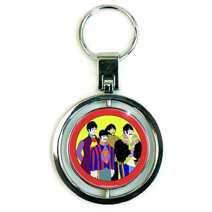 THE BEATLES ビートルズ (結成 65周年 ) - YELLOW SUBMARINE / スピナー・キーチェイン / キーホルダー 【公式 / オフィシャル】