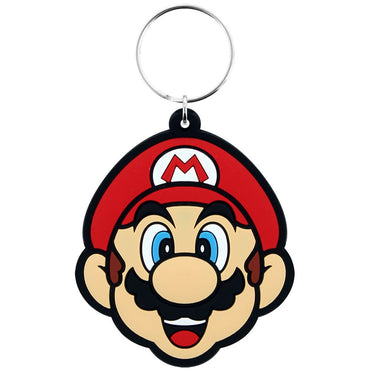 SUPER MARIO スーパーマリオ (40周年 ) - Mario / ラバー・キーリング / キーホルダー