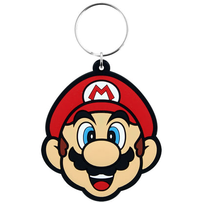 SUPER MARIO スーパーマリオ (40周年 ) - Mario / ラバー・キーリング / キーホルダー