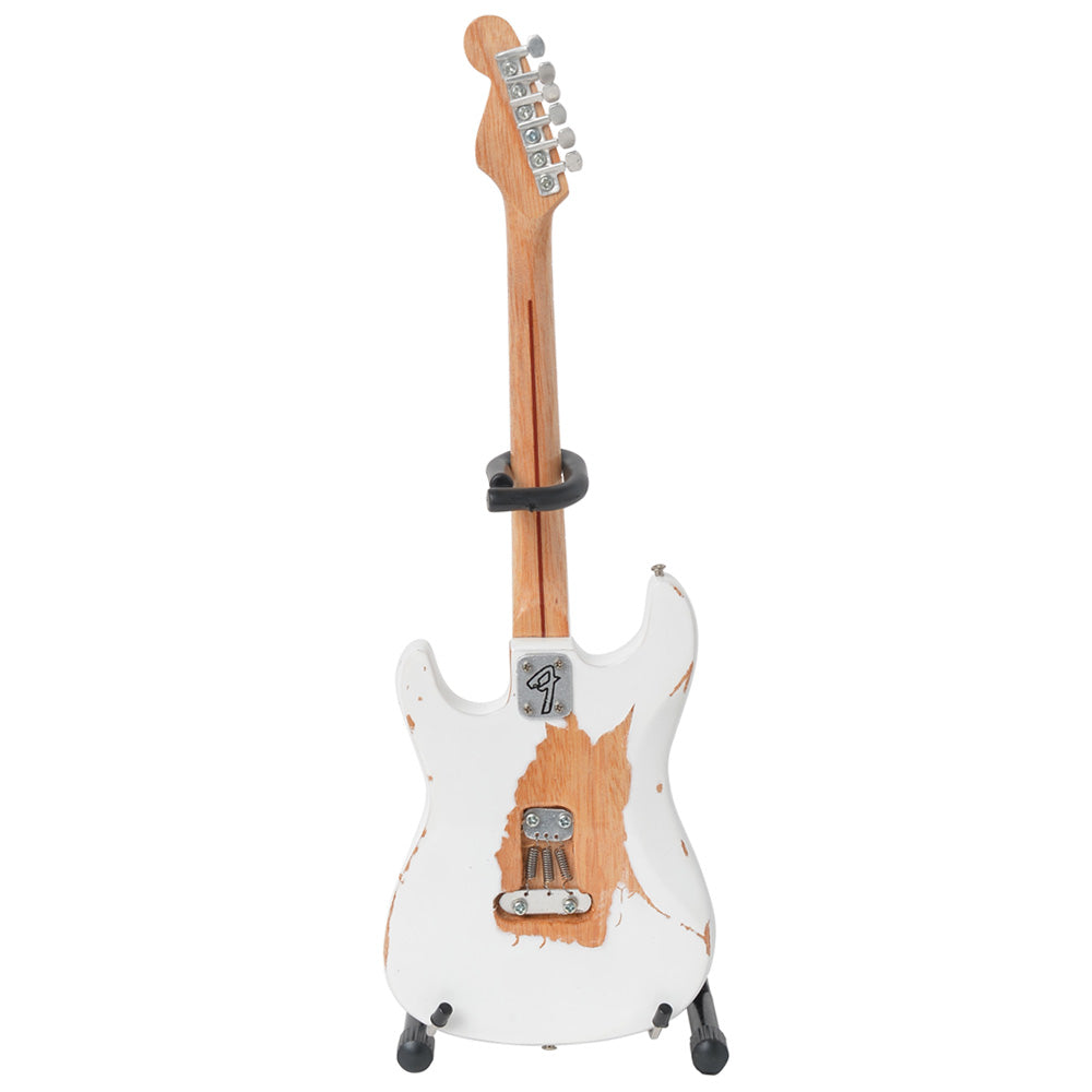 MOTLEY CRUE モトリークルー (結成 45周年 ) - Mick Mars Vintage White Mini Guitar / ミニチュア楽器