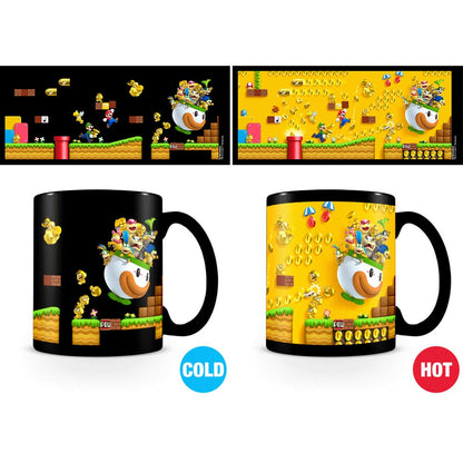 SUPER MARIO スーパーマリオ (40周年 ) - Gold Coin Rush / マジック・マグカップ / マグカップ 【公式 / オフィシャル】