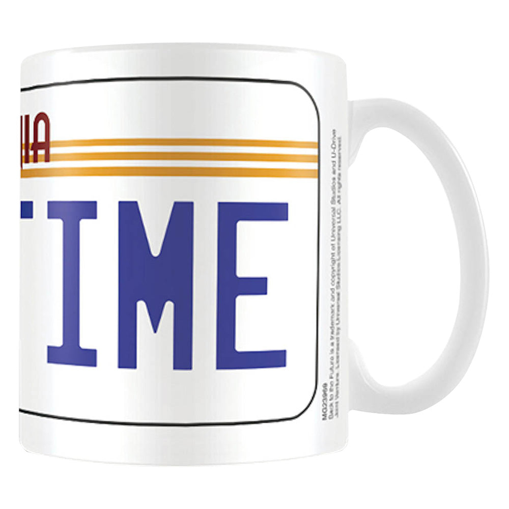 BACK TO THE FUTURE バックトゥザフューチャー (劇場公開 40周年 ) - License Plate / マグカップ 【公式 / オフィシャル】