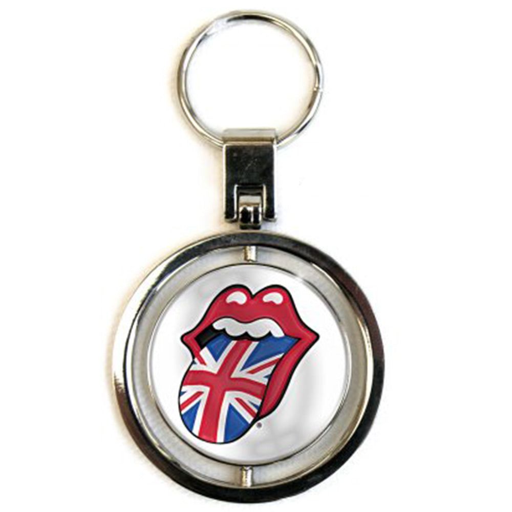 ROLLING STONES ローリングストーンズ - UK & US Tongues / スピナー・キーチェイン / キーホルダー