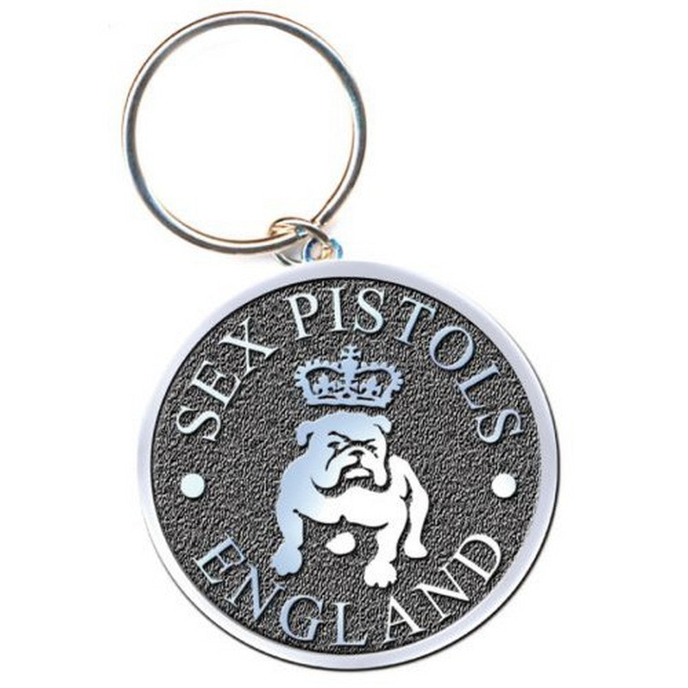 SEX PISTOLS セックスピストルズ - Bull Dog / メタル・キーチェイン / キーホルダー 【公式 / オフィシャル】