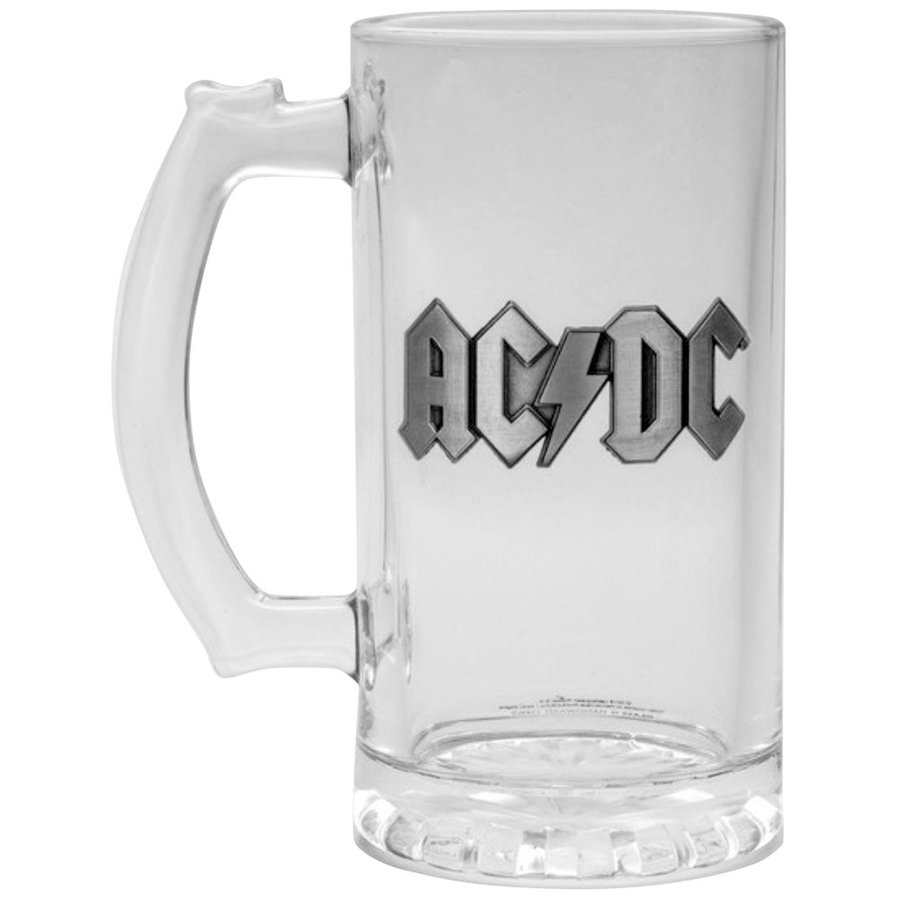 AC/DC エーシーディーシー (Back in Black 45周年 ) - Logo ビールジョッキ / 食器・グラス 【公式 / オフィシャル】