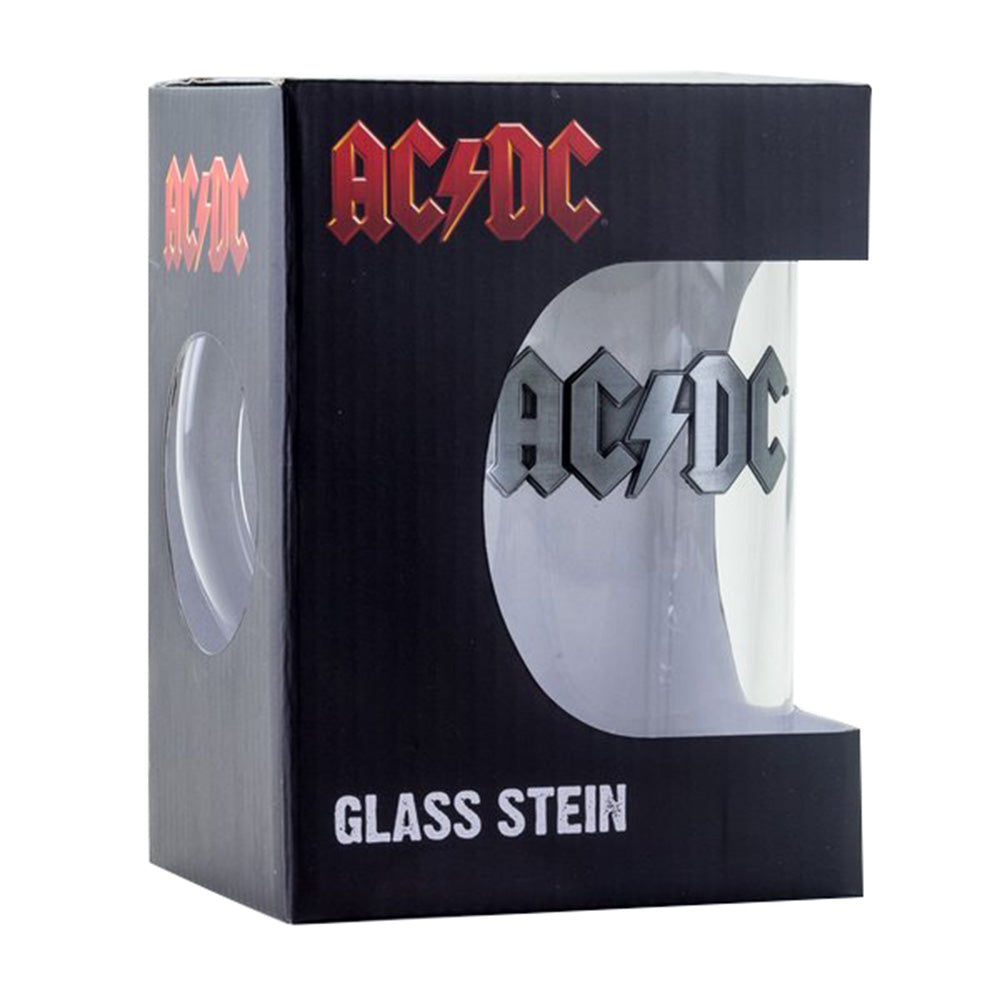 AC/DC エーシーディーシー (Back in Black 45周年 ) - Logo ビールジョッキ / 食器・グラス 【公式 / オフィシャル】