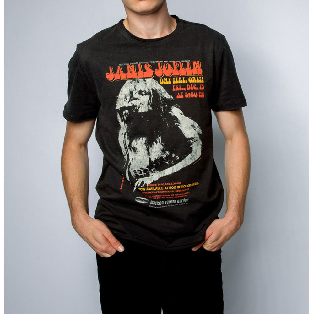 JANIS JOPLIN ジャニスジョプリン (追悼 55年 ) - MADISON SQUARE / Amplified（ ブランド ） / レア / Tシャツ / メンズ 【公式 / オフィシャル】