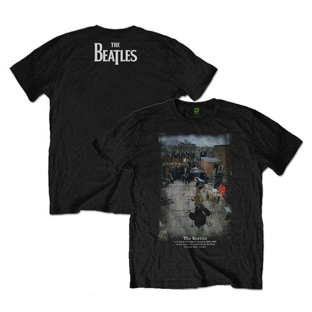 THE BEATLES ビートルズ (結成 65周年 ) - Rooftop Concert  / バックプリントあり / Tシャツ / メンズ 【公式 / オフィシャル】
