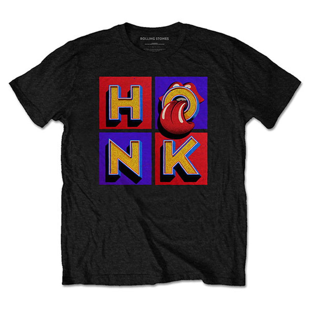 ROLLING STONES ローリングストーンズ (来日 35周年 記念 ) - Honk Album Tracklist / バックプリントあり / Tシャツ / メンズ 【公式 / オフィシャル】
