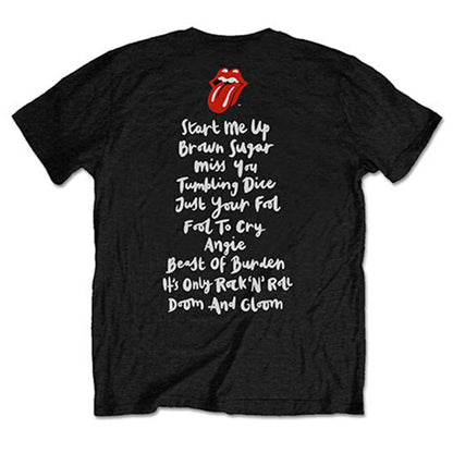 ROLLING STONES ローリングストーンズ (来日 35周年 記念 ) - Honk Album Tracklist / バックプリントあり / Tシャツ / メンズ 【公式 / オフィシャル】