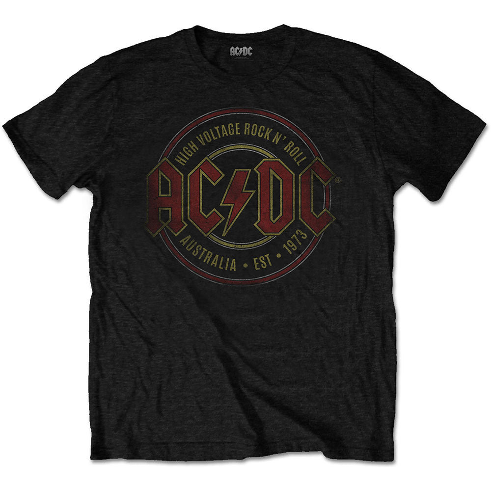 AC/DC エーシーディーシー (Back in Black 45周年 ) - Est. 1973 / Tシャツ / メンズ 【公式 / オフィシャル】