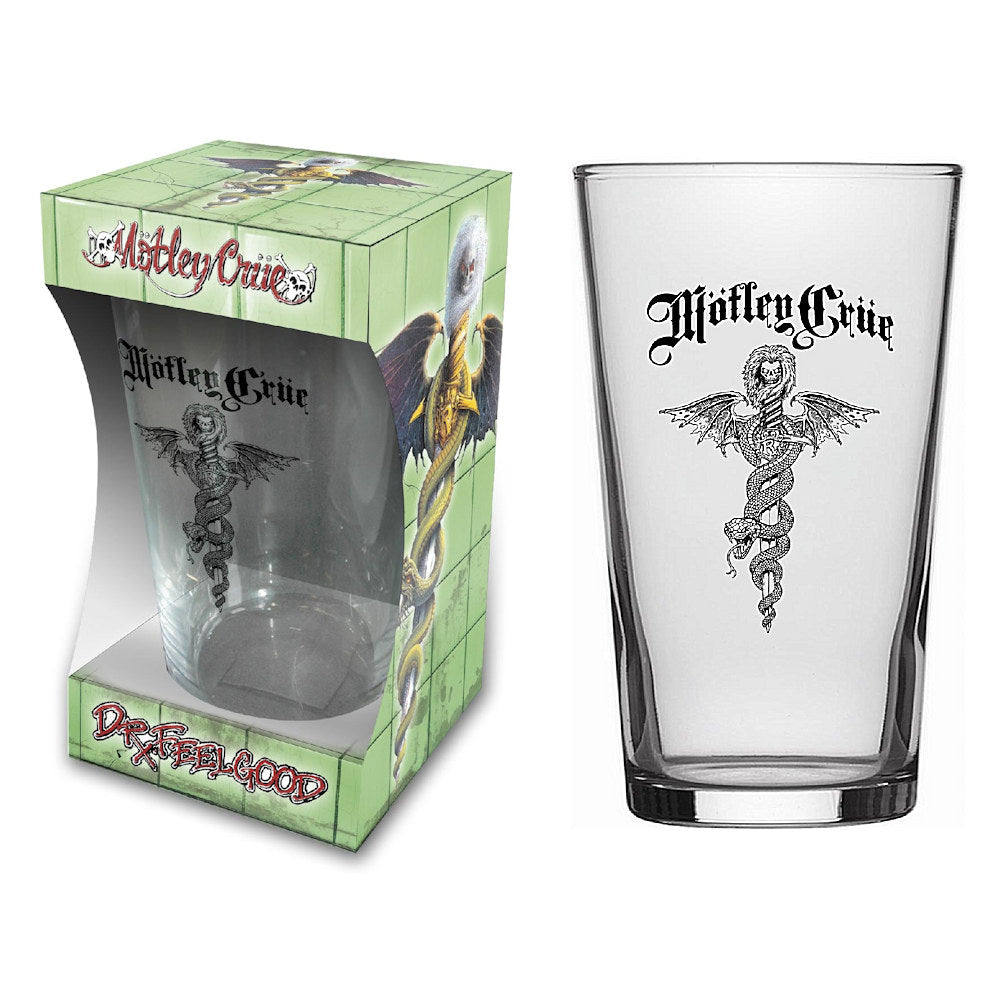 MOTLEY CRUE モトリークルー (来日 40周年 ) - Dr Feelgood / Beer Glass / 食器・グラス 【公式 / オフィシャル】