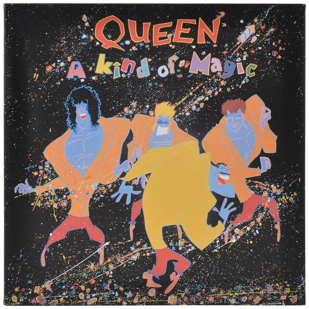 QUEEN クイーン (初来日50周年 ) - A Kind of Magic/ キャンバス・プリント木枠（40×40×3.8cm） / インテリア額 【公式 / オフィシャル】