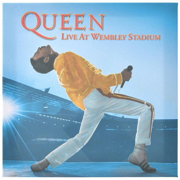 QUEEN (50th Anniversary of First Visit to Japan) - Live at Wembley Stadium / Canvas print with wooden frame (40 x 40 x 3.8 cm) / Interior frame