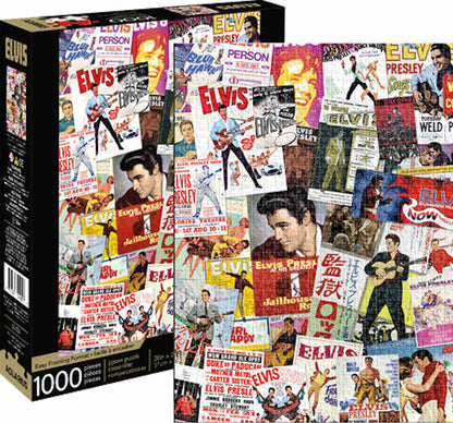 ELVIS PRESLEY エルヴィスプレスリー (生誕 90周年 ) - Movie Poster Collage / 1000ピース / ジグソーパズル 【公式 / オフィシャル】