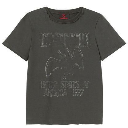LED ZEPPELIN レッドツェッペリン (公式 映画公開 記念 ) - US 77 Tour / Mini Amps / Amplified（ ブランド ） / Tシャツ / キッズ 【公式 / オフィシャル】