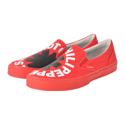 RED HOT CHILI PEPPERS - (来日 35周年 ) - CANVAS SLIP-ON RHCP Red / VISION STREET WEAR（ブランド）