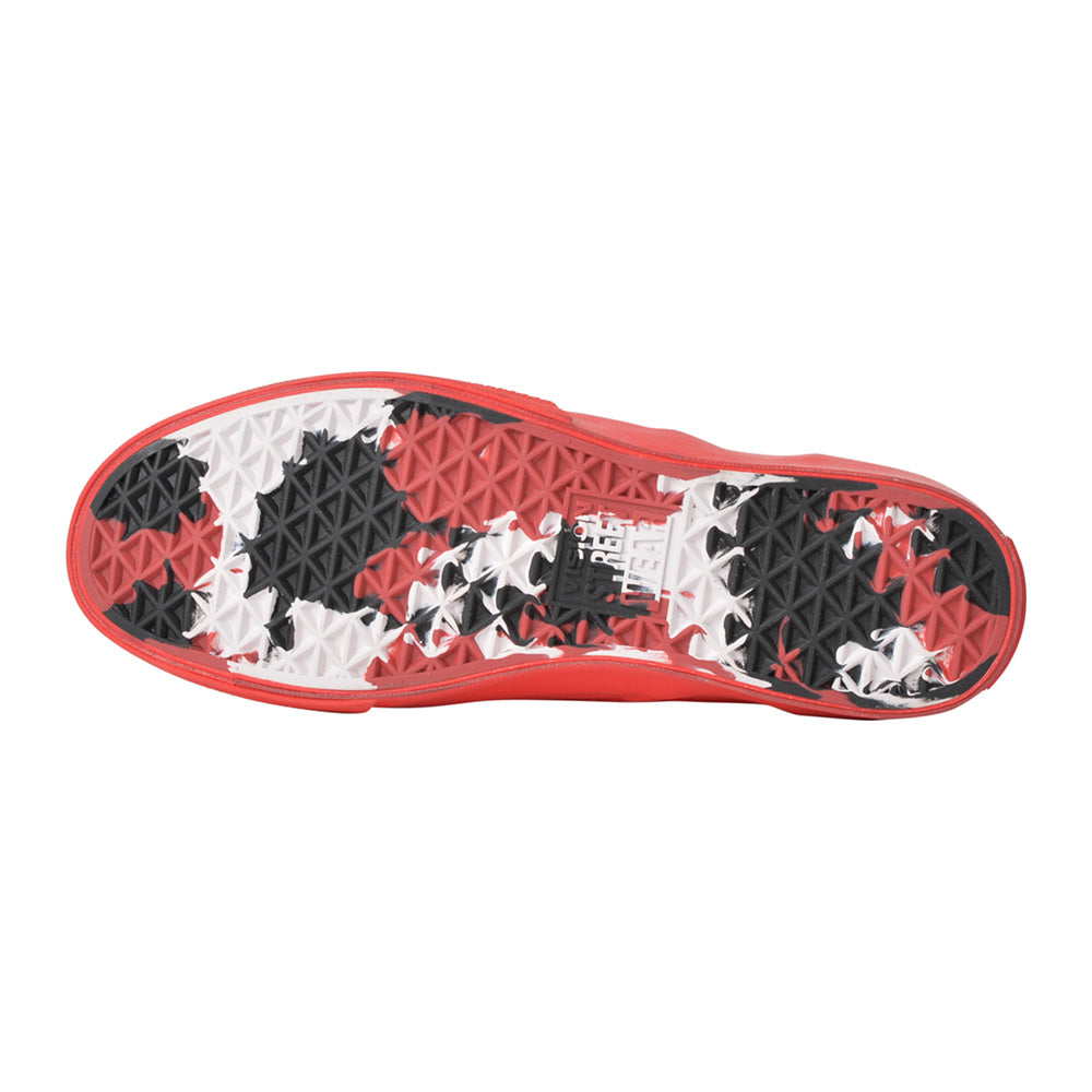 RED HOT CHILI PEPPERS (35th anniversary of their visit to Japan) - CANVAS SLIP-ON RHCP Red / VISION STREET WEAR (brand) / Sneakers / Women's