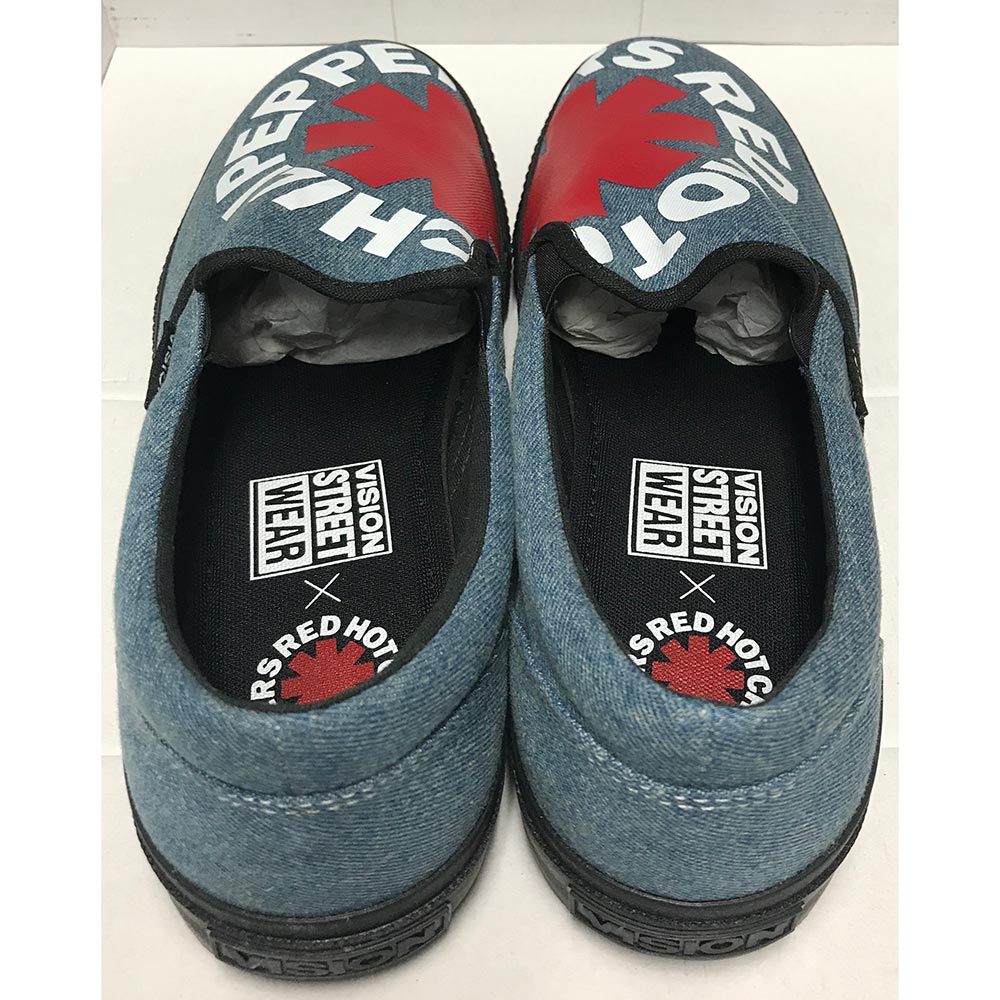 
                  
                    RED HOT CHILI PEPPERS レッドホットチリペッパーズ (来日 35周年 ) - CANVAS SLIP-ON RHCP DENIM / VISION STREET WEAR（ブランド） / スニーカー / メンズ
                  
                