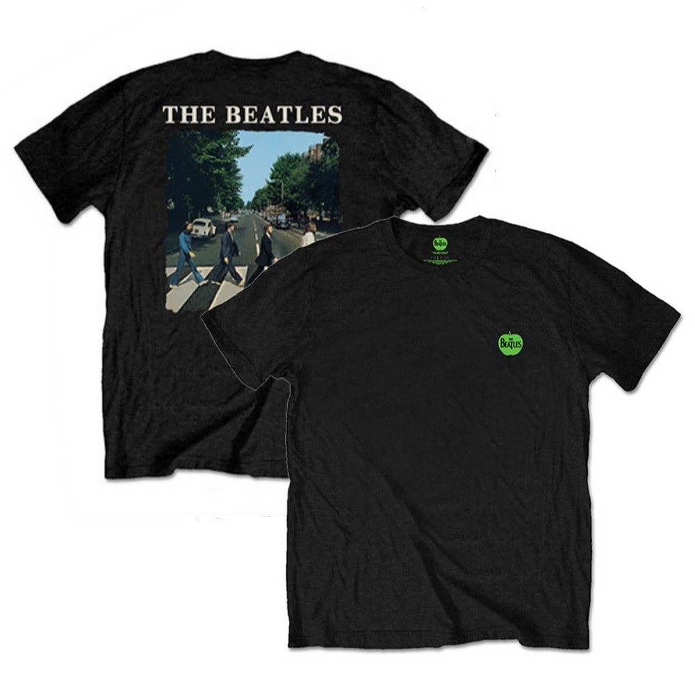 THE BEATLES ビートルズ (結成 65周年 ) - Abbey Road & Logo / バックプリントあり / Tシャツ / メンズ 【公式 / オフィシャル】