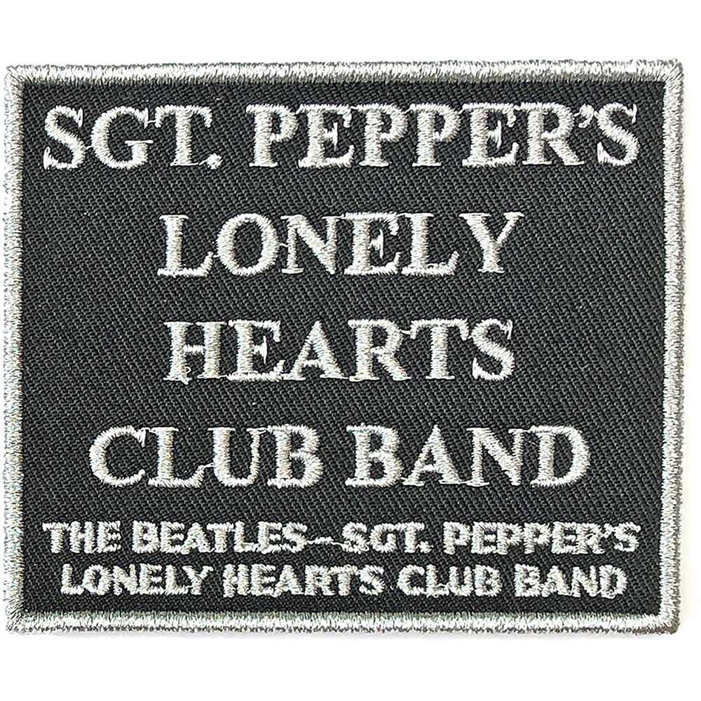 THE BEATLES ビートルズ (来日 60周年 ) - Sgt. Pepper's….Black / SONG TITLES / ワッペン - PGS