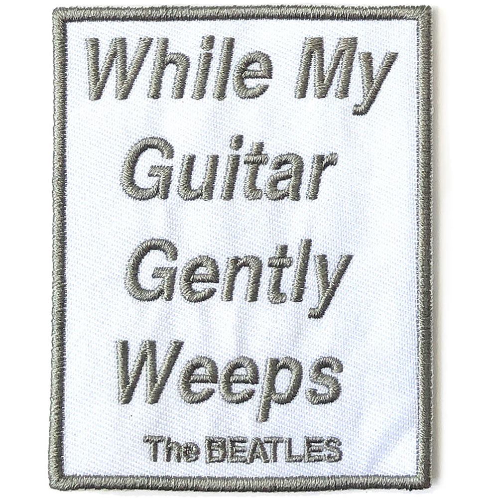 THE BEATLES ビートルズ (来日 60周年 ) - While My Guitar Gently Weeps / SONG TITLES / ワッペン - PGS