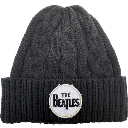 THE BEATLES ビートルズ (結成 65周年 ) - Drum Logo (Cable Knit) / ビーニー 【公式 / オフィシャル】