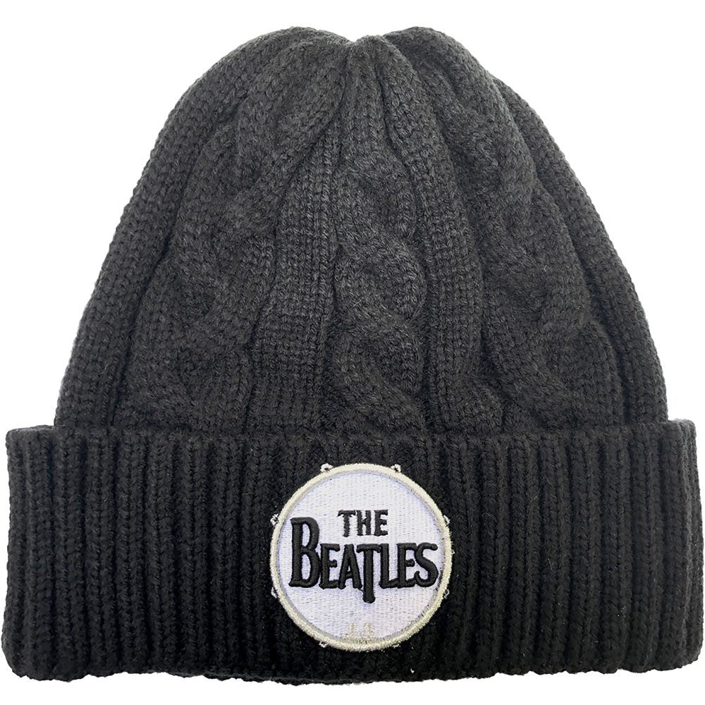 THE BEATLES ビートルズ (結成 65周年 ) - Drum Logo (Cable Knit) / ビーニー 【公式 / オフィシャル】