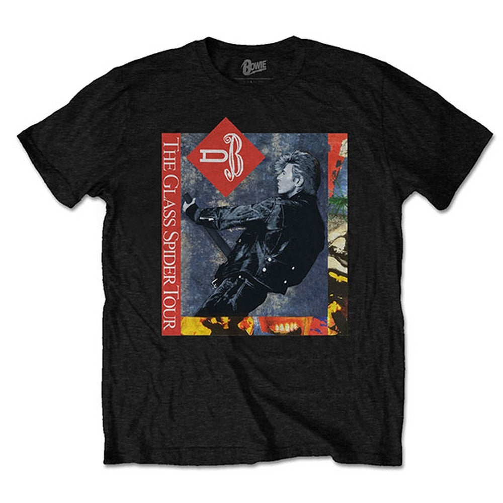 DAVID BOWIE デヴィッドボウイ - Glass Spider Tour / バックプリントあり / Tシャツ / メンズ 【公式 / オフィシャル】
