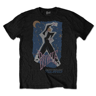 DAVID BOWIE デヴィッドボウイ (生誕 80周年 ) - 83' Tour / バックプリントあり / Tシャツ / メンズ