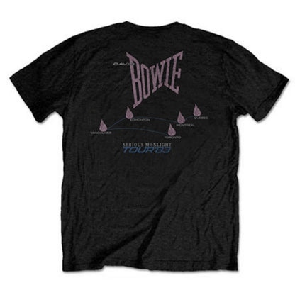 DAVID BOWIE デヴィッドボウイ - 83' Tour / バックプリントあり / Tシャツ / メンズ 【公式 / オフィシャル】