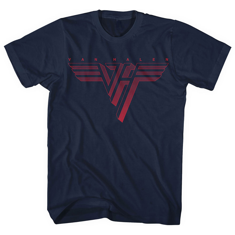 VAN HALEN ヴァンヘイレン (エドワード生誕 70周年 ) - Classic Red Logo / Tシャツ / メンズ 【公式 / オフィシャル】