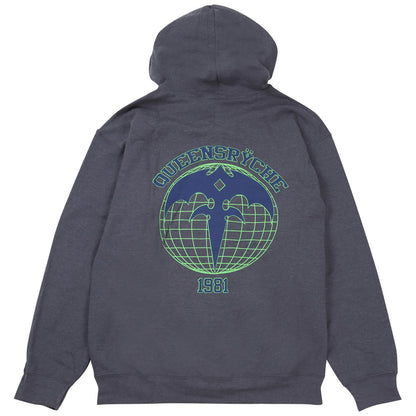 QUEENSRYCHE ATHLETIC GLOBE HOODIE / ZIP / LIMITED EDITION / HOODIE / MEN'S