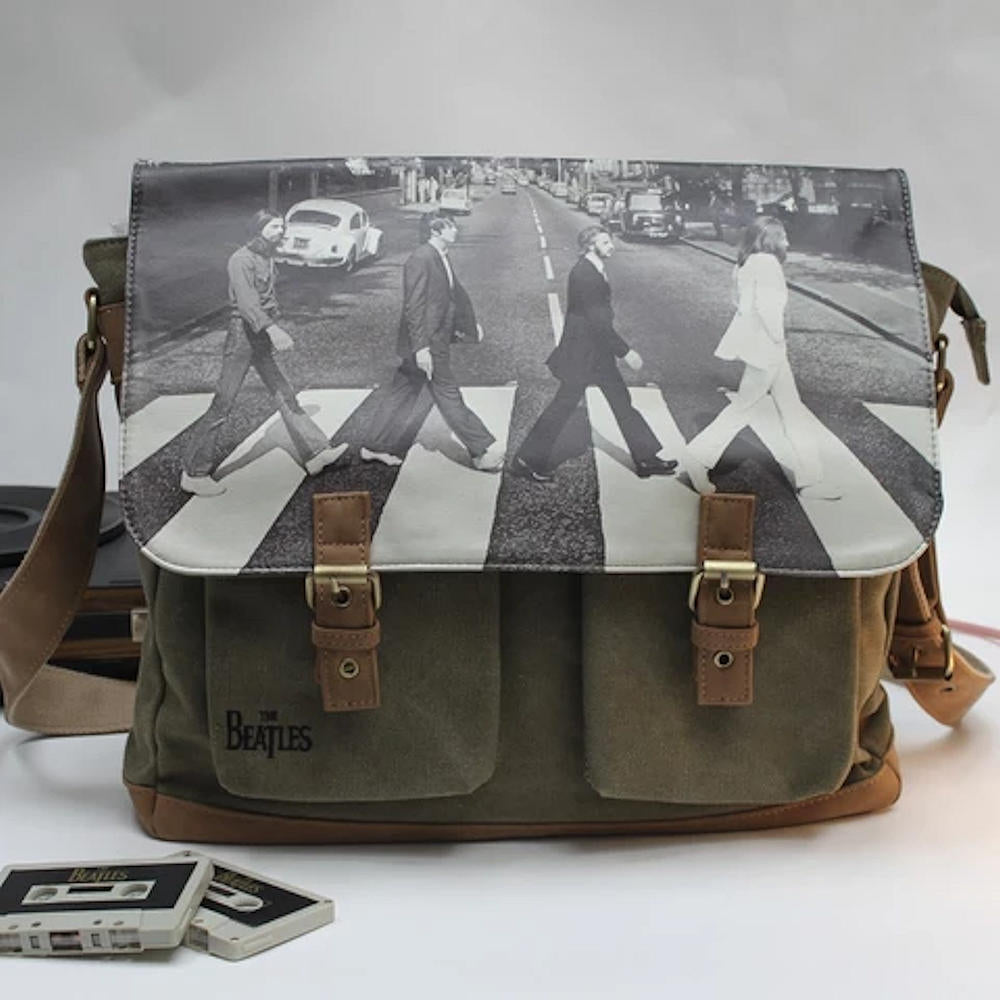 THE BEATLES (65th Anniversary) - ABBEY ROAD GREEN / Disaster (UK Brand) / Shoulder Bag