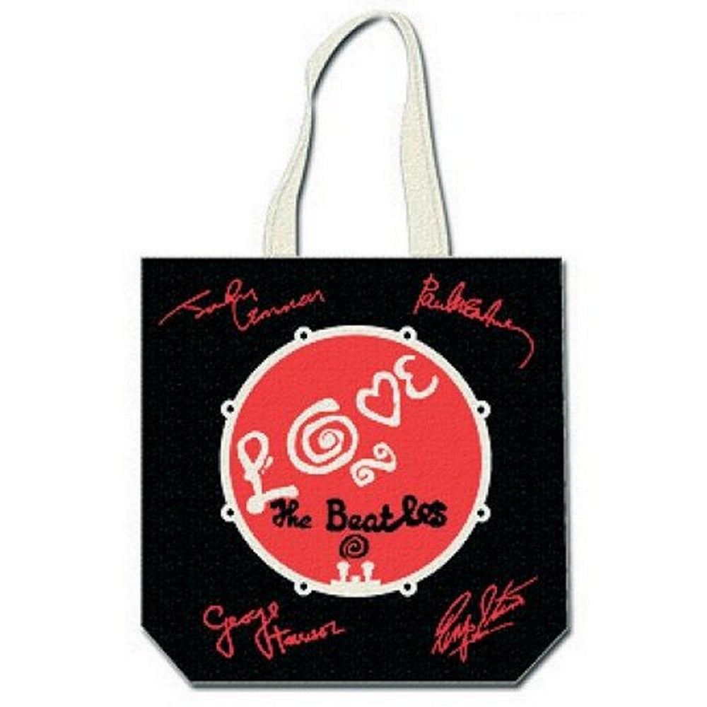 THE BEATLES ビートルズ (結成 65周年 ) - Love Drum (with zip top) / トートバッグ 【公式 / オフィシャル】