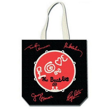 THE BEATLES ビートルズ (結成 65周年 ) - Love Drum (with zip top) / トートバッグ 【公式 / オフィシャル】