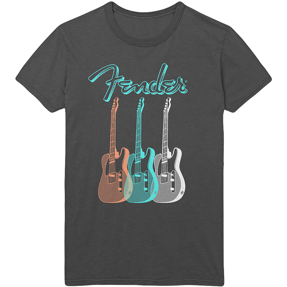 FENDER フェンダー (設立 80周年 ) - Triple Guitar / Tシャツ / メンズ 【公式 / オフィシャル】