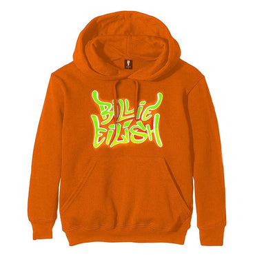 BILLIE EILISH ビリーアイリッシュ - Airbrush Flames Blohsh / バックプリントあり / パーカー・スウェット / メンズ