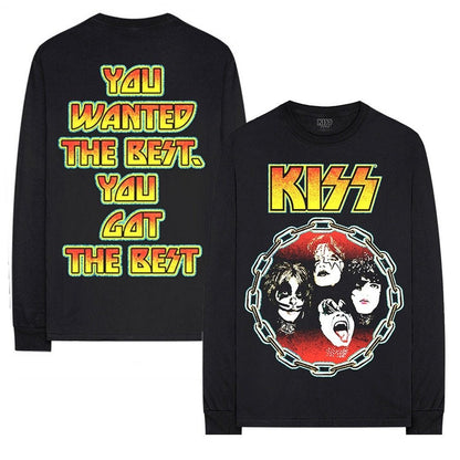 KISS キッス (エース・フレーリー 追悼 ) - You Wanted The Best / バック＆アームプリントあり / 長袖 / Tシャツ / メンズ - PGS