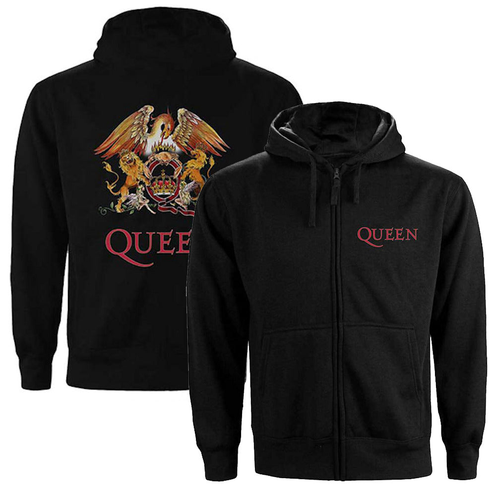 QUEEN クイーン (初来日50周年 ) - Classic Crest / ジップ / バックプリントあり / パーカー・スウェット / レディース 【公式 / オフィシャル】