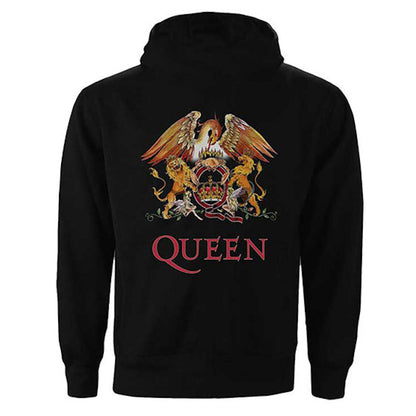 QUEEN (50th Anniversary of First Visit to Japan) - Classic Crest / Zip / Back Print / Hoodie / Sweatshirt / Women's