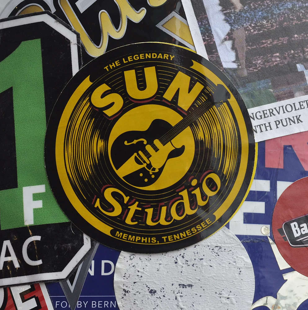 SUN STUDIO サンスタジオ - Guitar Logo / ステッカー 【公式 / オフィシャル】