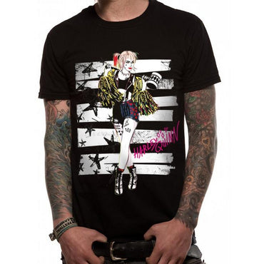 DC COMICS DC Comics - STRIPES AND STARS / Birds Of Prey / Harley Quinn / T-shirt / Men's