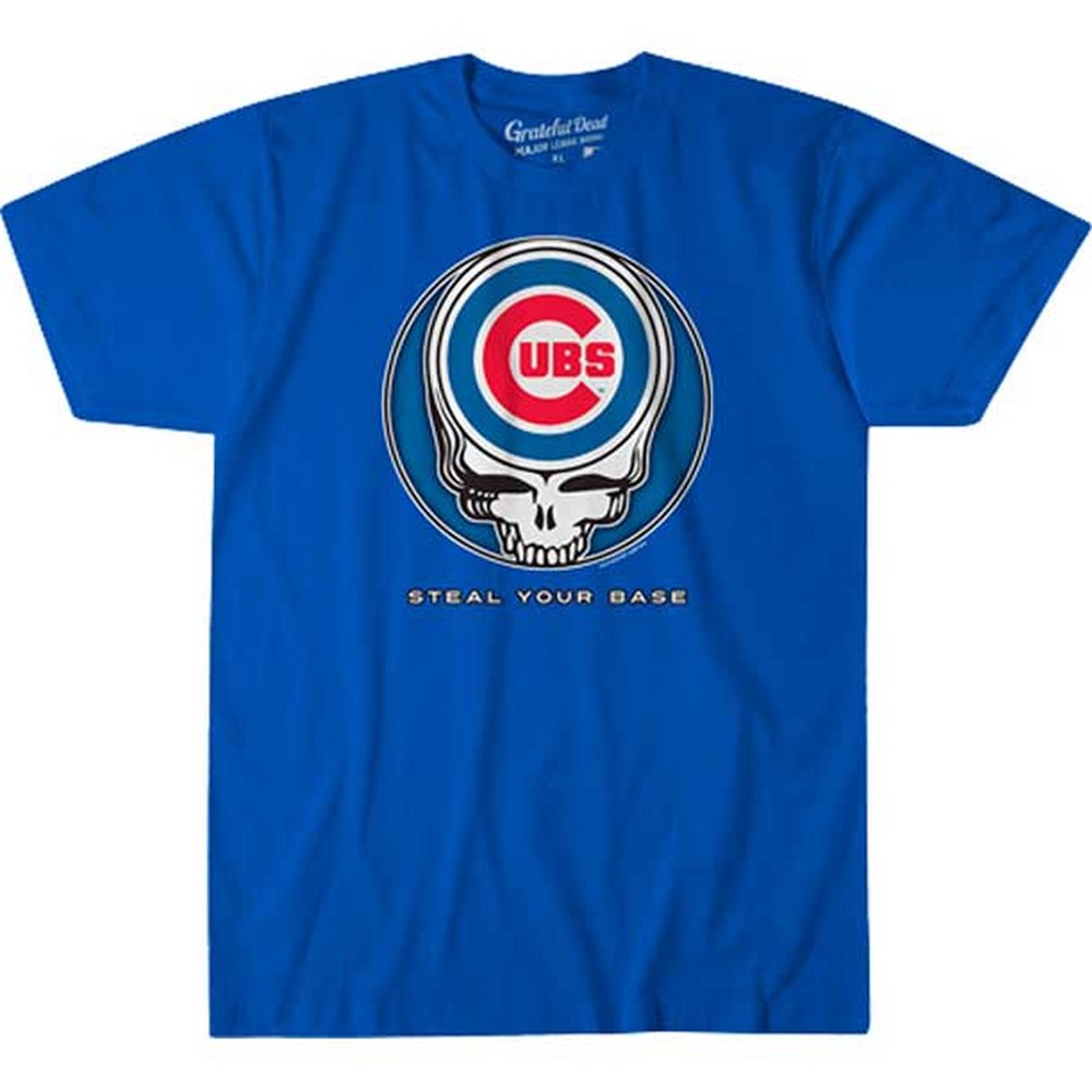 GRATEFUL DEAD グレイトフルデッド (結成 60周年 ) - CHICAGO CUBS STEAL YOUR BASE / Tシャツ / メンズ 【公式 / オフィシャル】