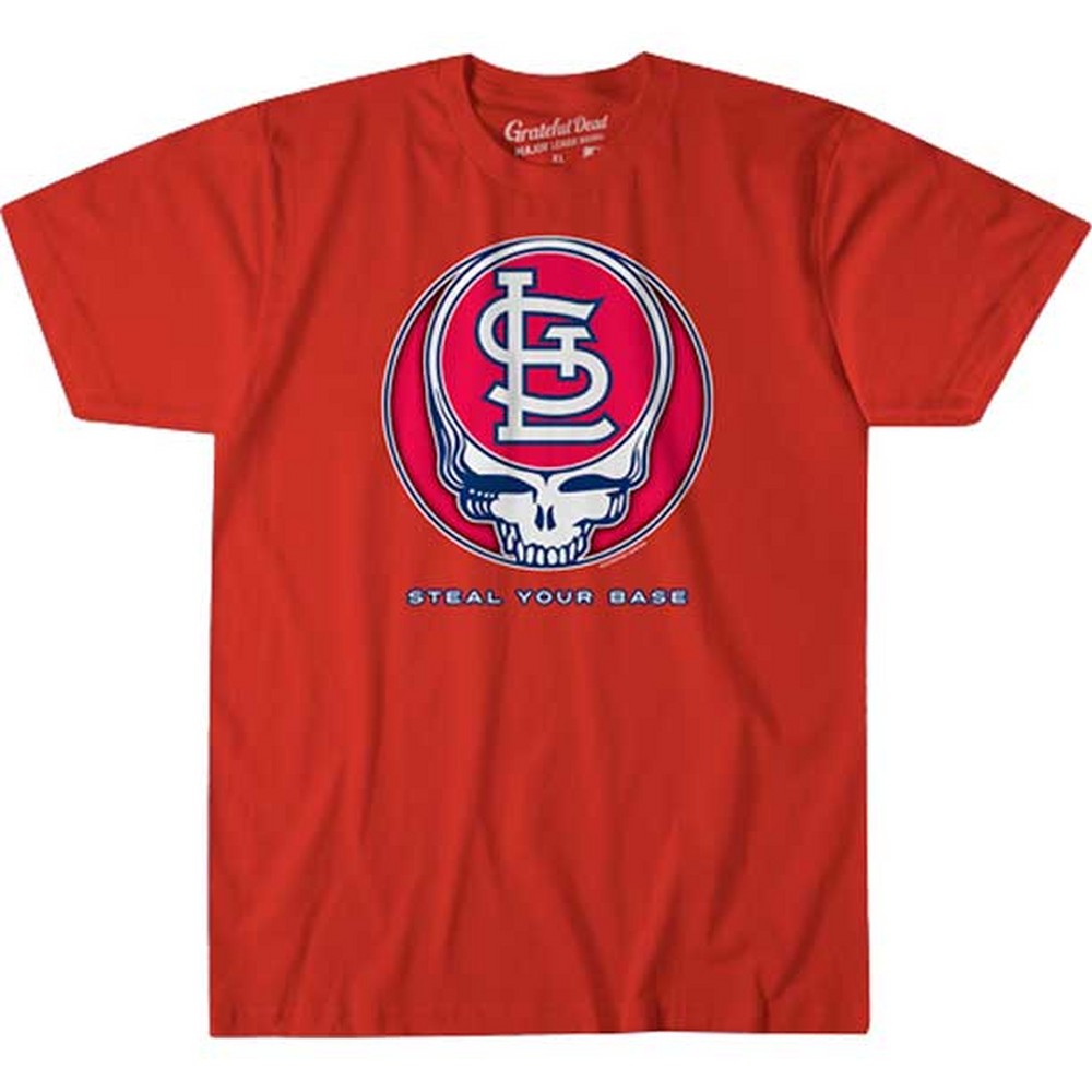 GRATEFUL DEAD グレイトフルデッド (結成 60周年 ) - ST. LOUIS CARDINALS STEAL YOUR BASE / Tシャツ / メンズ 【公式 / オフィシャル】