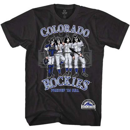 KISS キッス (エース・フレーリー 追悼 ) - COLORADO ROCKIES KISS DRESSED TO KILL / Tシャツ / メンズ - PGS