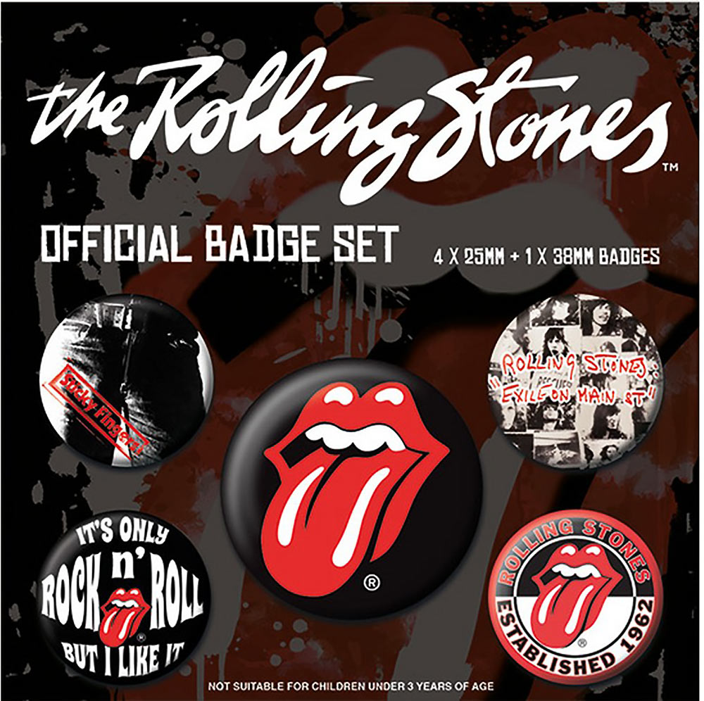 ROLLING STONES ローリングストーンズ - Classic / バッジ 【公式 / オフィシャル】