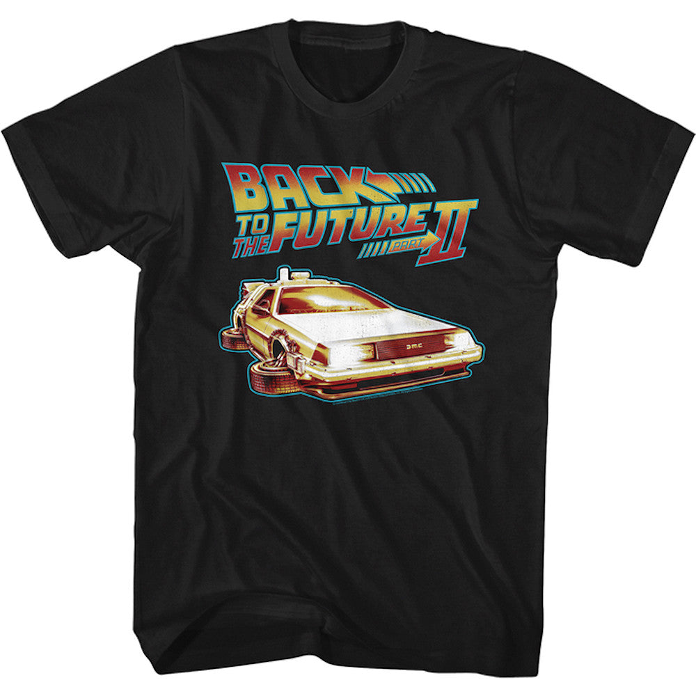 BACK TO THE FUTURE バックトゥザフューチャー (劇場公開 40周年 ) - BTF2 DELOREAN / Tシャツ / メンズ 【公式 / オフィシャル】