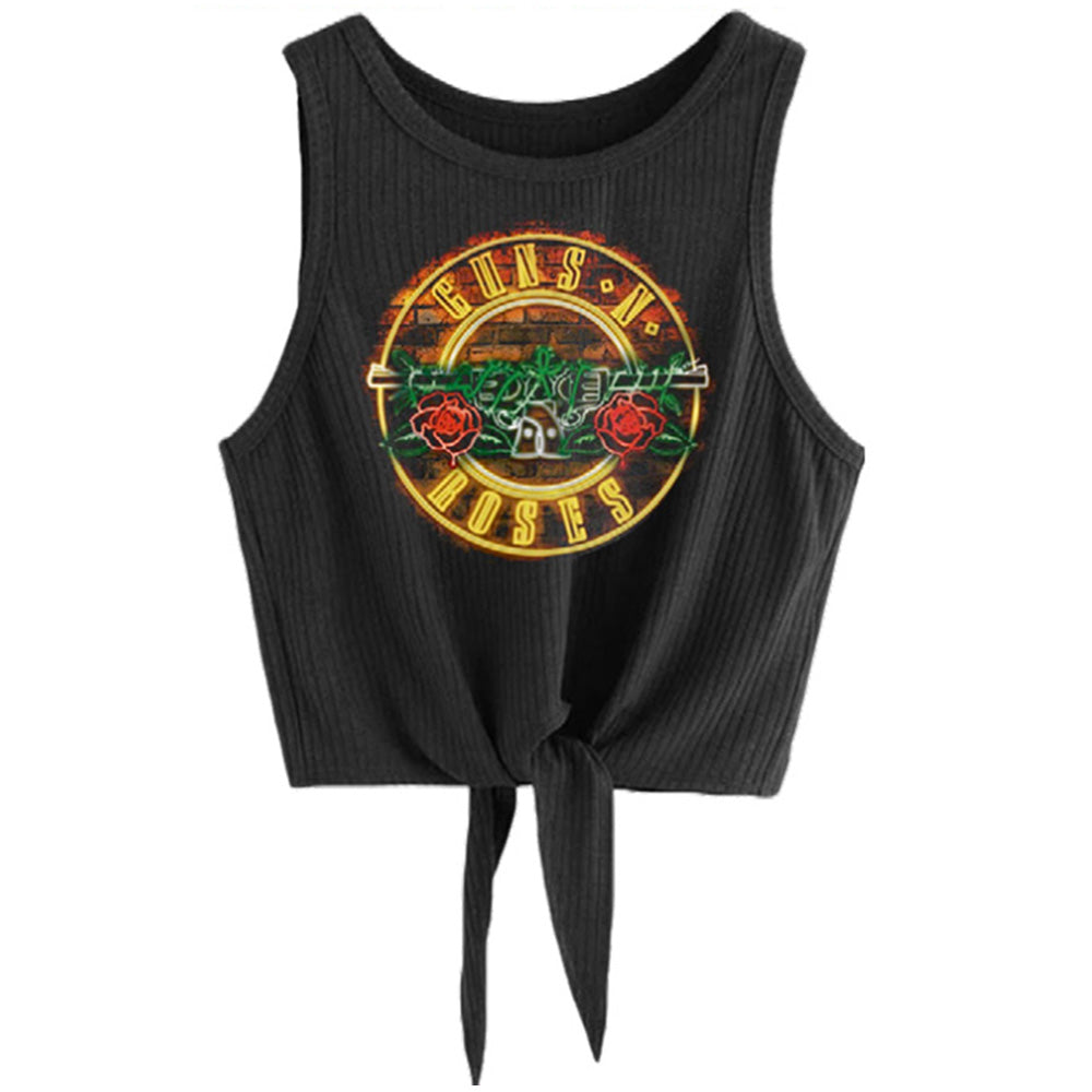 GUNS N ROSES ガンズアンドローゼズ (5月 来日 記念 ) - Neon Bullett / Amplified（ ブランド ） / タンクトップ / レディース 【公式 / オフィシャル】